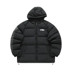 FILA FUSION Fila trendy brand couple style down jacket 2023 winter fashion new loose hooded top