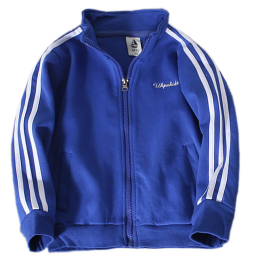 Новые весенне-осенние детские спортивные куртки на молнии и одежда для бега.