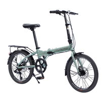 Phoenix aluminum alloy folding bicycle 7-speed adult ultra-light portable small fan 20-inch student mens and womens bicycle