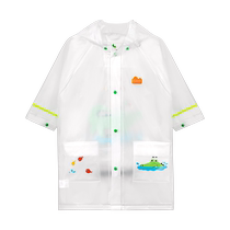 SHUKIKU childrens raincoat boys girls poncho long full body rain gear kindergarten primary school students 2034