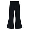 Girls' flared shark pants for spring and autumn wear wide-legged yoga pants for children's elastic slightly flared high-waisted sports bottoming pants