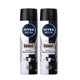 Nivea Men's Black and White Outstanding Refreshing Mist 150ml*2 Pack Antiperspirant Fresh Underarm New Formula