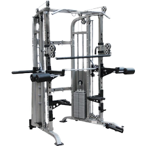 Fitness commercial multifunctional Smith machine weight bench set combination squat bench press rack strength gantry rack equipment