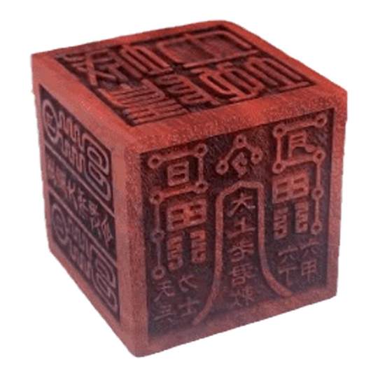 Red rosewood six-sided printing method and peach wood Buddha Taoism immortals
