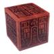 Red rosewood six-sided printing method and peach wood Buddha Taoism immortals