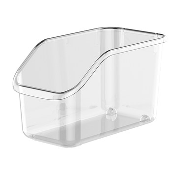 Pet desktop storage box transparent cosmetics toys snacks skin care products rectangular dormitory mirror cabinet box with wheels