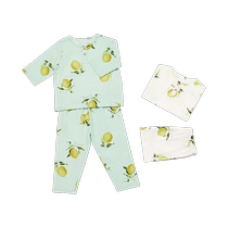 Nido Bear 2024 spring and summer new childrens home clothes pajamas baby suits boys and girls bamboo fiber air-conditioned clothes