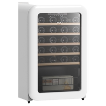 HCK Husky retro wine cabinet constant temperature and humidity household small ultra-thin embedded ice bar refrigerator 3463