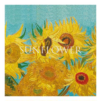 Leather floor mat sunflower entryway washable