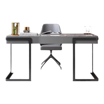 Zhenpi Italian light luxury minimalist glossy slate desk modern simple desk internet celebrity study desk and chair
