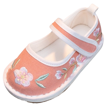 1 to 3 years old 2 Hanfu shoes girls Xia Baobao handmade cloth shoes childrens embroidered shoes old Beijing antique shoes national style