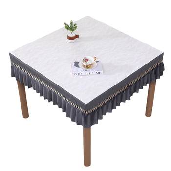 Leather tablecloth fire-baking desktop waterproof oil-proof electric heating stove leather cover mahjong machine square dining tablecloth leather cover Leather tablecloth fire-baking desktop waterproof oil-proof electric heating stove leather cover mahjong machine square dining tablecloth leather cover