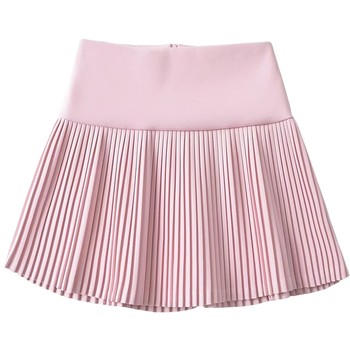 Hot Girl High-Waisted Pink Pleated Skirt for Women, New Summer Style, Pure and Sexy Style, Girl Group Mini Skirt, A-Line Skirt, Anti-Exposure Short Skirt