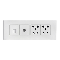 Bull 118 type TV computer one or two positions ten hole socket network cable network TV two-in-one TV wall panel
