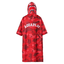 AquaPlay diving quick-drying bathrobe swimming towel sun protection shark cape adult surfing clothing beach changing cover