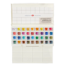 Russian White Night solid watercolor pigment Sonet 24-color student watercolor pigment large block full block 12 colors 16 colors 36 colors artist-grade student-grade watercolor pigment iron box set