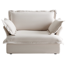 Quanyou Home Modern Simple Cloud Single-seat Sofa New Living Room Large Seat Deep Fabric Sofa 118017