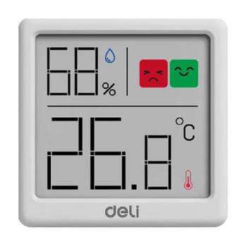 Deli high-precision electronic thermometer room temperature hygrometer