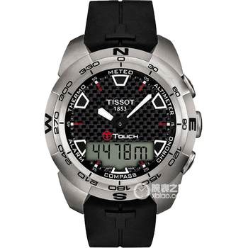 Second-hand brand new unused tissot touch screen series men's watch quartz watch swiss watch black plate