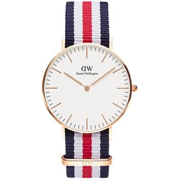 Dw watch simple contrast color textured women's watch 36mm