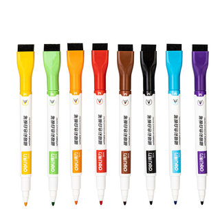 Deli magnetic color whiteboard pens are erasable