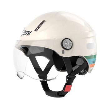 New national standard 3c certified electric motorcycle helmet lightweight men's and women's battery car helmet summer sun protection half helmet