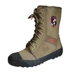 New high-top work shoes for men, thick-soled canvas breathable construction site work safety shoes, wear-resistant and non-slip outdoor hiking shoes