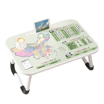 Map bed folding table