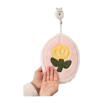 Cute kitchen hand towel cartoon high-looking super absorbent hangable coral velvet cleaning cloth thickened rag