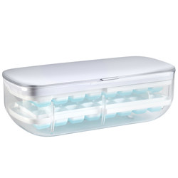 Geego 얼음 트레이 냉장고 냉동 아이스 큐브 금형 가정용 아이스 박스 대형 아이스 큐브 상자 실리콘 얼음 저장 상자 얼음 만들기 유물