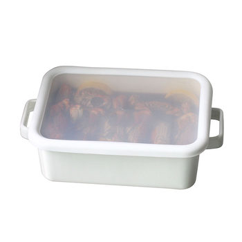 Rectangular noda enamel japanese-style crisper meal prep box