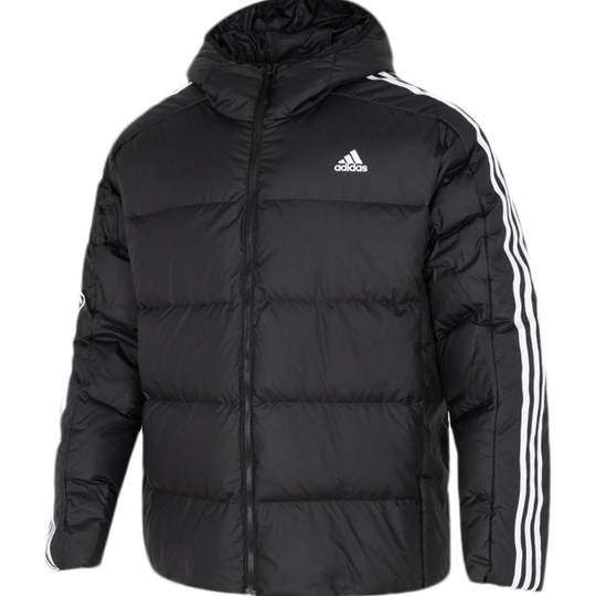 Мужской пуховик Adidas 2025, новое зимнее утепленное пальто с капюшоном, спортивная теплая куртка JN7478