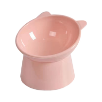 Cat bowl cute anti-black chin tilted high-foot neck protector household cat bowl dog bowl drinking water pet bowl food bowl anti-knock over