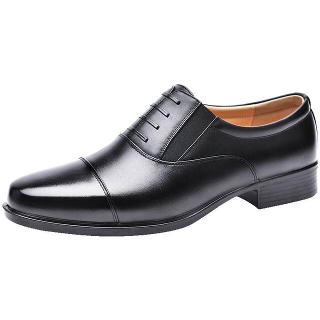 Golden Monkey hollow breathable cowhide three-joint leather shoes for men