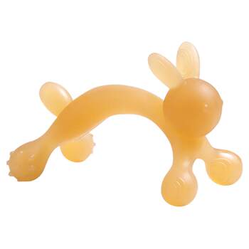 Dr. ma baby teether to soothe little rabbit teether, baby teether toy, anti-eating hand silicone teether
