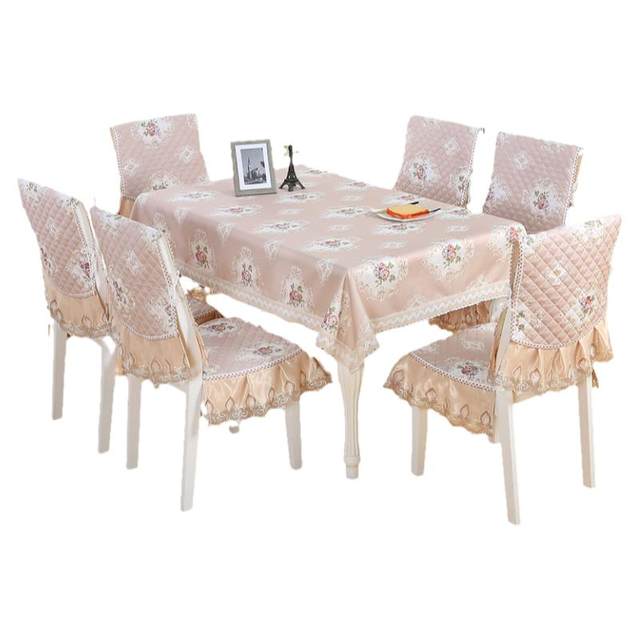 Simple modern dining pastoral chair cover dining chair cushion