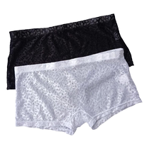 Unisex translucent pants made of lace fabric comfortable and versatile underwear sexy boxer briefs breathable boxer shorts