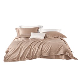 Luolai Home Textiles Bedding Set, 100% Pure Cotton, 100 Thread Count, Double-Stranded Egyptian Cotton, High-End Duvet Cover, Bed Sheet, Four-Piece Set