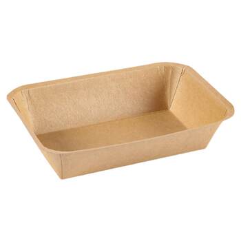 Disposable kraft paper box boat fries fries fried chicken snack boat-shaped packaging box barbecue tray boat-shaped lunch box paper plate
