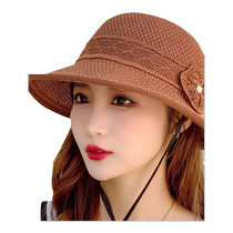 Hat Womens Summer Small Fresh Sun Hat Straw Hat Small Brim Fisherman Hat Simple Bow Japanese Versatile Sun Hat