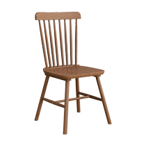 Solid wood Windsor chair dining chair modern simple home office stool back chair dining table desk chair leisure chair 1910