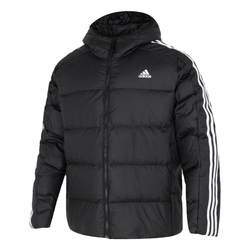 Adidas down jacket ຜູ້ຊາຍ 2023 ຄລາສສິກສາມເສັ້ນ windproof ອົບອຸ່ນກິລາບາດເຈັບແລະ HZ4429