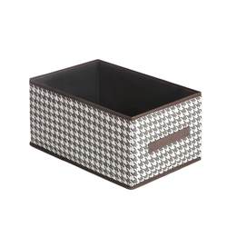 Houndstooth clothes storage box pants storage box home wardrobe layered storage basket for clothing storage bags and sundries