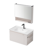 Jomoo Bathroom Modern Simple Beauty Bathroom Cabinet Combination Side Cabinet Washbasin Washing Face and Hand Washing Ceramic Integrated Basin