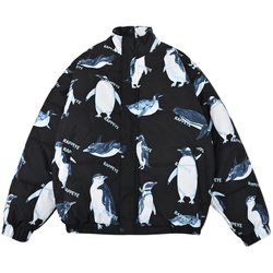 RAPPEYE penguin full print winter down cotton coat men's trendy brand ins loose thickened couple jacket ເສື້ອຄຸມຝ້າຍ trendy