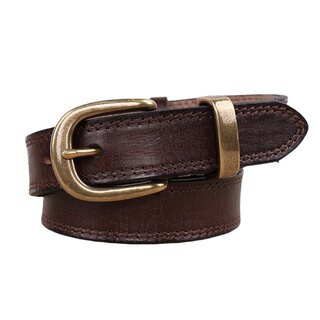 黄铜扣百搭真皮针扣手工复古头层牛皮时尚小众风牛仔裤百搭腰带女