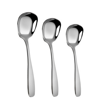 304 stainless steel square head flat bottom spoon children's spoon