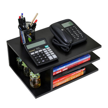 Office desktop file storage printer storage rack
