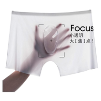 Ice silk underwear mens one-piece seamless 3D die ultra-thin boxer briefs 2024 personalized youth student summer underwear