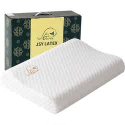 jsy Thailand imported natural latex pillow children's adult cervical vertebra pillow massage